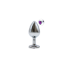 Plug bijou en aluminium bijou coeur violet Medium LOVELY 